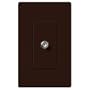 Lutron Claro CA-CJH-BR Cable TV Jack in Brown