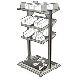 32W Multi-Purpose Storekeeper Mobile Rack Light Gray
