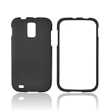 Black Rubberized Hard Plastic Case For T-Mobile Samsung Galaxy S2 (Electronics)