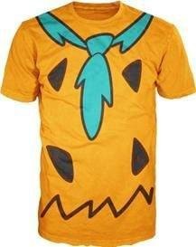 The Flintstones Fred Costume Orange Mens T-shirt (Adult Large)