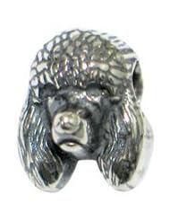 Zable Poodle Animals-Dogs Sterling Silver Charm