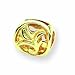 14k Reflections SimStars Leaf Design Bali Bead