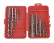 Westward 2RUR2 Screw Extractor Set, Carbon Steel, 10 Pcs