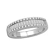 14K White Gold Diamond Band - 0.66 Ct.