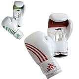 Adidas 'BOX FIT' Boxing Gloves 'ClimaCool' (Size: 10oz) (Colour: White / Green )