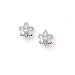 14KWG Diamond fleur de lis Earrings