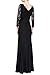 OFTEN® Women's Lace 2/3 Sleeves Long Bridesmaid Party Wedding Maxi Dress