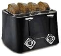 Hamilton Beach / Proctor-Silex Hamilton Beach Extra Wide Slot 4-Slice Cool Touch Toaster, Black