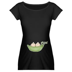 Two Peas in Pod (belly) Maternity Dark T-Shirt