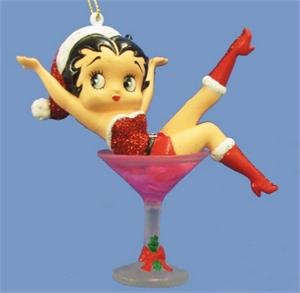 Betty Boop in Martini Glass Ornament