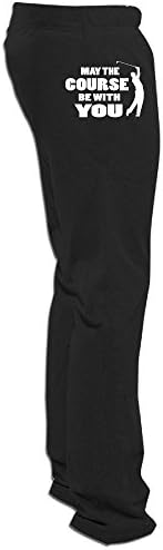 EVALY Men's May The Course Be With YOU Golf Cool Short Walkout Pants Black Size L