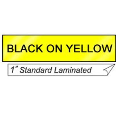 New Brother International TX6511 P-Touch TX Laminated Standard Adhesive Tape Yellow Direct Thermal
