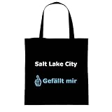 Produkt-Bild: Baumwolltasche Tasche - Salt Lake City gef&auml;llt mir