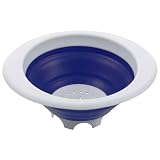 Progressive International 1-1/2 Quart Collapsible Colander, Blue and White