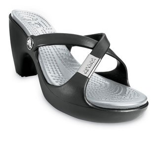 Buy Crocs Cyprus Black / Silver Women's Casual Walking (working) Wedge shoes online at Discounted New and Used prices. Delivered to your door with Off-The-Bookshelf.