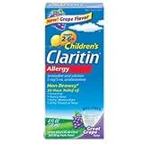 Claritin Childrens, 24 Hour Allergy Relief, Great Grape Liquid - 4 Oz