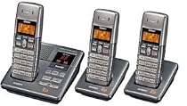 Uniden DECT1080-3 DECT 6.0 Cordless Digital Answering System with Caller ID with 2 Extra Handset