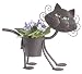   - Metal Tabletop Planter - Glamour the Cat Tabletop Planter - Approximately 10