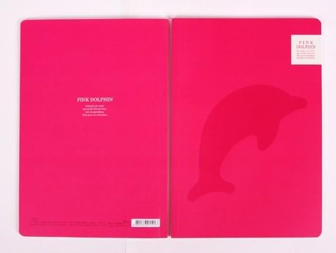 A5 Animal Shadow II UV Lined Notebook - Pink Dolphin
