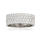 1.55 ct. t.w. Diamond Wedding Ring In 14kt White Gold