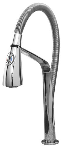Aqua Brass Pull Down Spray Kitchen Faucet W Soft Touch Control