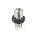 10mm Adjusting Barrel, Alloy, Silver/Black, Slotted, Bag/10