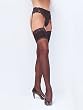 Sheer nylon stretch lace top stockings