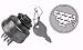 Lawn Tractor Ignition Switch; Craftsman, Sears, Wizard, Husqvarna, Poulan 140301; MTD 725-1717; Murray 92556