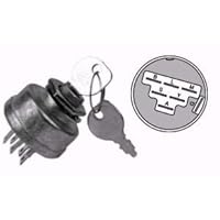 Lawn Tractor Ignition Switch; Craftsman, Sears, Wizard, Husqvarna, Poulan 140301; MTD 725-1717; Murray 92556