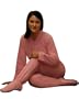 PajamaCity Pink Polar Fleece Adult Footy Pajamas Extra-Wide Size X4 (5'0" to 5'5")
