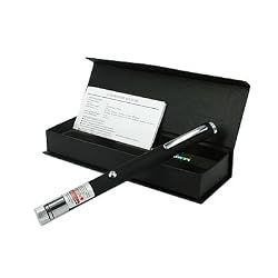 Green 30mw Laser Pointer Pen Style Star Holographic Projector and Laser Pointer-Dual Action