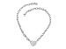 Sterling Silver 16 Heart Charm Necklace LIFETIME WARRANTEE