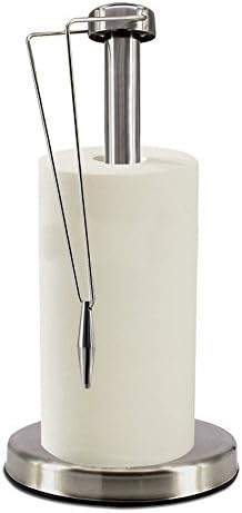 Stainless Steel Paper Holder,Brushed Stainless Steel With Gravity Drop Part Fit For Kitchen,Cabinet And Ding Room,Base