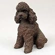 Poodle Chocolate Dog Figurine