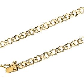 14K White Gold Charm Bracelet - 7 inches by DivaDiamonds