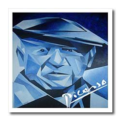 Picasso The Blue Period - 10x10 Iron On Heat Transfer For White Material