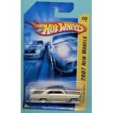 Mattel Hot Wheels 2007 New Models 1966 Chevy Nova Die Cast Car #009 - 1:64 Scale First Edition