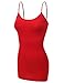 Bozzolo Women's Adjustable Spaghetti Strap Built In Bra Shelf Cami Tank Top Plus Size