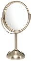 Jerdon First Class JP910NB 6" 10X Table Top Mirror, Nickel Finish