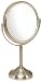 Jerdon First Class JP910NB 6 10X Table Top Mirror, Nickel Finish