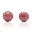 Stud Earrings With 5.00ctw Genuine Rhodochrosites Made of 14K Yellow Gold