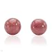 Stud Earrings With 5.00ctw Genuine Rhodochrosites Made of 14K Yellow Gold