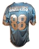 Charlie Sanders Signed Detroit Lions Blue Throwback Jersey - HOF 07