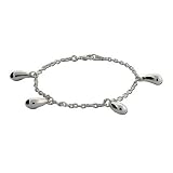 Eve's Addiction Dangling Teardrop Sterling Silver Bracelet