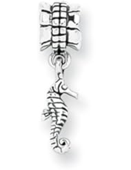 Sea Horse Charm in Silver for 3mm Charm Bracelets