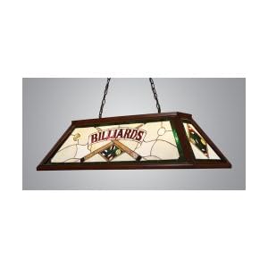 Tiffany Game Room Chandelier with Billiard Motif with Green Accents Finish: Dark Mahogany... by Landmark Lighting