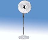 16inch Chrome Effect Pedestal Fan + remote control