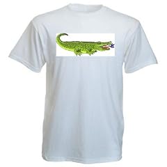 T-Shirt mit der Grafik: Alligator, Tier, Reptilien, Vogel