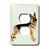 Dogs German Shepherd - German Shepherd - Light Switch Covers - 2 plug outlet cover