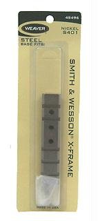 Weaver Base Smith and Wesson X Frame 1-Piece Nickel Plated